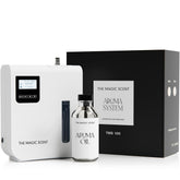 The Magic Scent diffuser chamber view with consistent nanoparticle mist for even scenting.