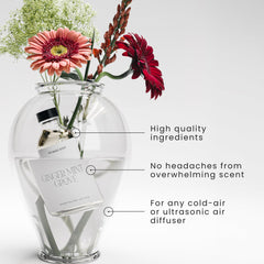 The Magic Scent Ginger Mint Grove diffuser disperses fragrance evenly for steady ambiance.