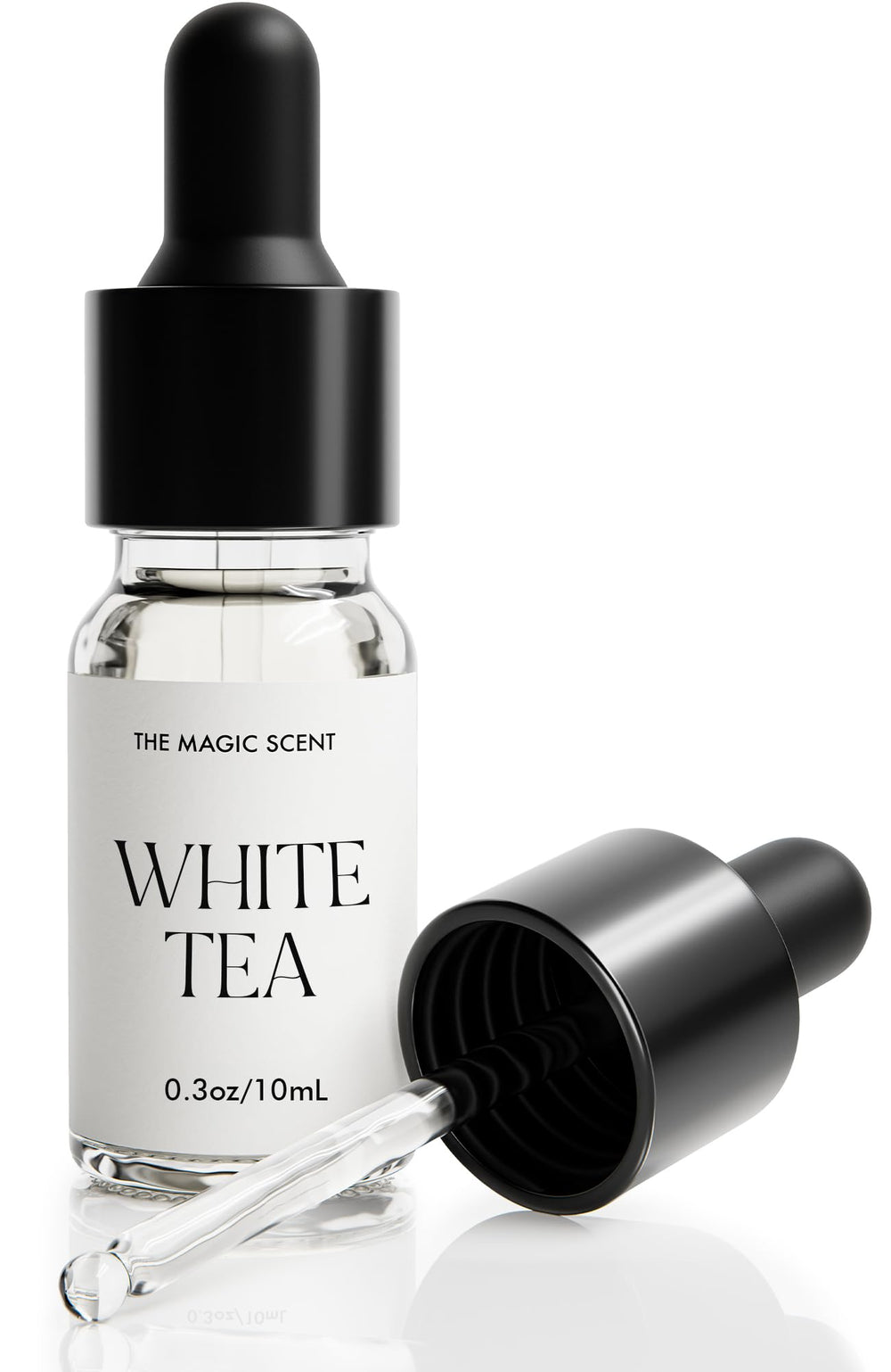 The Magic Scent White Tea diffuser oil bottle fills rooms with premium luxury aroma.