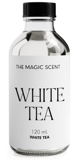 The Magic Scent White Tea diffuser oil bottle elevates home fragrance.
