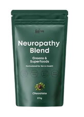 The Nerve Brand Neuropathy Blend chocolate bottle front for daily nerve health support.