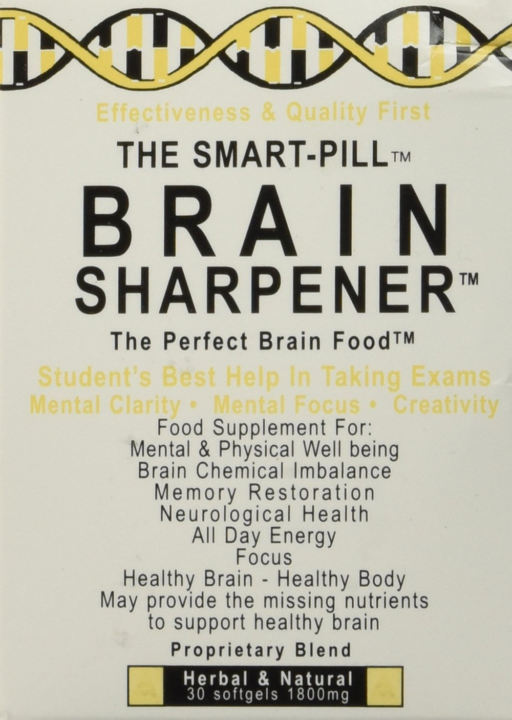 The Smart Pill Brain Sharpener bottle on a desk supports study focus.