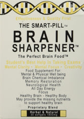 The Smart Pill Brain Sharpener bottle on a desk supports study focus.