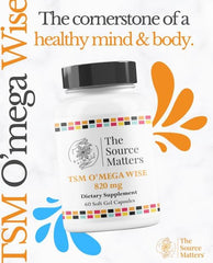 The Source Matters Omega-3 label detail showcasing Chilean-sourced purification.
