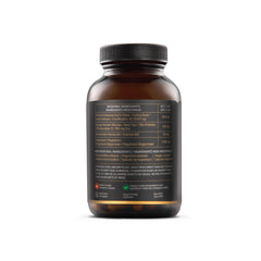 The Sporing Company Mycoveda Cognition bottle label featuring lion's mane and bacopa for mental clarity.
