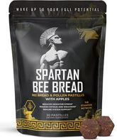 The Stampede Network Spartan Bee Bread Chewables packaging highlights a clean label for daily energy.