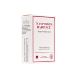 The Swedish Diet Tan Optimizer Radiance+ bottle view promotes a radiant complexion.