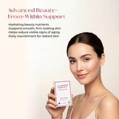 Tan Optimizer Radiance+ astaxanthin detail signals antioxidant protection for even tone.