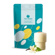 THE VEGAN vanilla protein powder bottle for smooth daily shakes