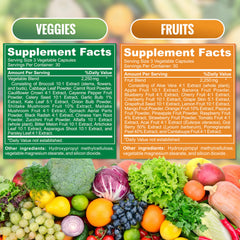 Close-up of The Vitamin Kitchen label showing vegan, non-GMO nutrition.