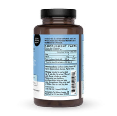 Liposomal Vitamin C label detail showing clear branding and purity commitment