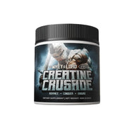 The Whey of The Lord Creatine Crusade powder bottle for strength and muscle growth support.