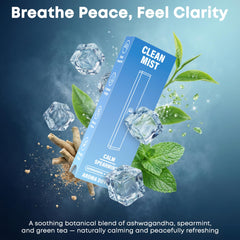 TheCleanMist diffuser pen with spearmint for a refreshing aroma.