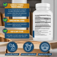 Therabotanics Ideal Prostate Plus Ultra capsules for easy daily use and bladder support