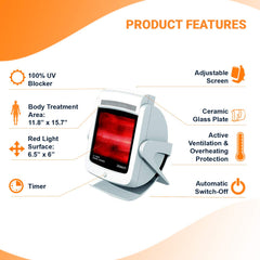 TheraLamp 900nm deep infrared penetrates deeper into muscle.