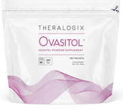 Theralogix Ovasitol powder packet for a 90-day supply supports convenient daily use.