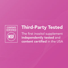 Unflavored powder label from Theralogix Ovasitol, designed for everyday use.