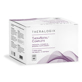 Theralogix TheraNatal prenatal bottle front showing a complete nutrient blend for pregnancy support