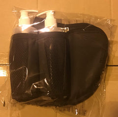 Therapist's Choice holster with pumps reduces on-table clutter and speeds treatment prep.