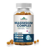 TheraSuva High Absorption Magnesium Complex bottle highlighting six bioavailable forms for overall support