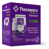 Theraworx Protect U-Pak wipes for gentle cleansing of sensitive areas.