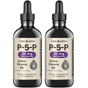 Think Above P5P Liquid Drops bottle shown for precise, flexible dosing.