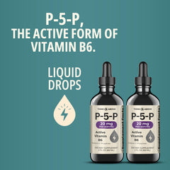Think Above P5P Liquid Drops dropper dispensing customizable servings.