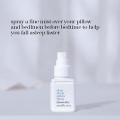 THISWORKS pillow spray on bed linen ready for restful night