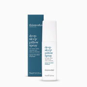Thisworks Deep Sleep Pillow Spray bottle close-up, calming night ritual aid