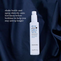 THISWORKS Sleep Plus Pillow Spray in-bedroom scene invites a nightly ritual.