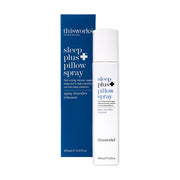 THISWORKS Sleep Plus Pillow Spray bottle shown for soothing bedtime aroma.