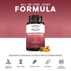 Thomas' all-natural Remedies capsules closeup for easy daily joint support.