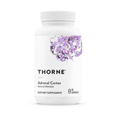 THORNE Adrenal Cortex bottle front view illustrating trusted adrenal support for daily stress.