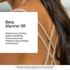 THORNE beta-alanine sustained-release label with NSF for Sport certification.