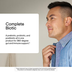 THORNE Complete Biotic orange-flavored powder melts quickly in the mouth.