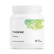 THORNE Creatine micronized bottle shows powder for potential muscle endurance support.