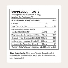 Thorne Daily Electrolytes Watermelon stick-pack close-up with natural flavors.