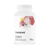Thorne L-Arginine Sustained Release bottle front, showcasing trusted heart support