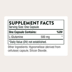 THORNE L-Glutamine pour into glass for post-workout recovery