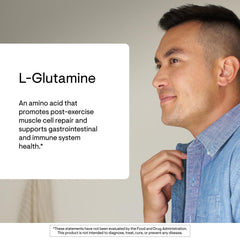 THORNE L-Glutamine scoop with powder for GI health benefits