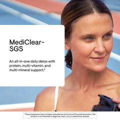 THORNE MediClear-SGS ingredients panel showing vitamins, minerals, and botanicals