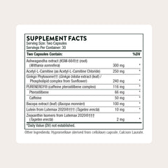 THORNE Memoractiv capsules closeup highlighting portable focus support.
