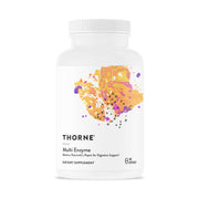 Thorne Multi Enzyme bottle front view supports daily digestion