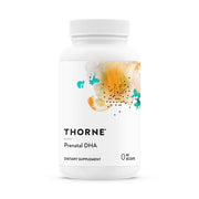 THORNE Prenatal DHA bottle pour view with easy daily dosage