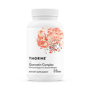 THORNE Quercetin Complex bottle front for daily allergy support and brand visibility