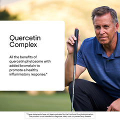THORNE Quercetin Complex capsules close-up highlighting small, easy-to-swallow dosage