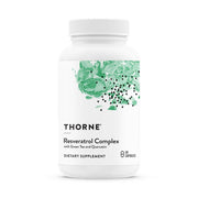 THORNE Resveratrol Complex bottle front view supports healthy aging