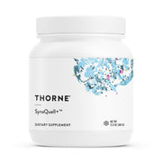 THORNE SynaQuell+ bottle pour illustrating convenient daily brain support for athletes
