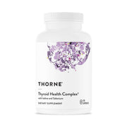 THORNE Thyroid Health Complex bottle closeup showing capsules for energy support