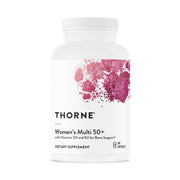 Thorne Women’s Multi 50+ bottle cap close-up highlighting daily capsule design